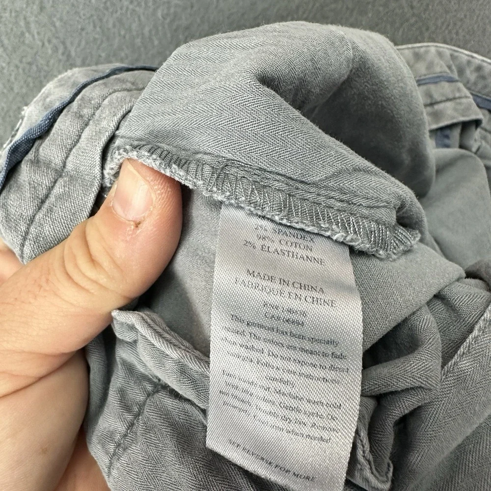 Faherty Shorts Mens‎ 32 Gray Chino Lightweight Cotton Blend 9